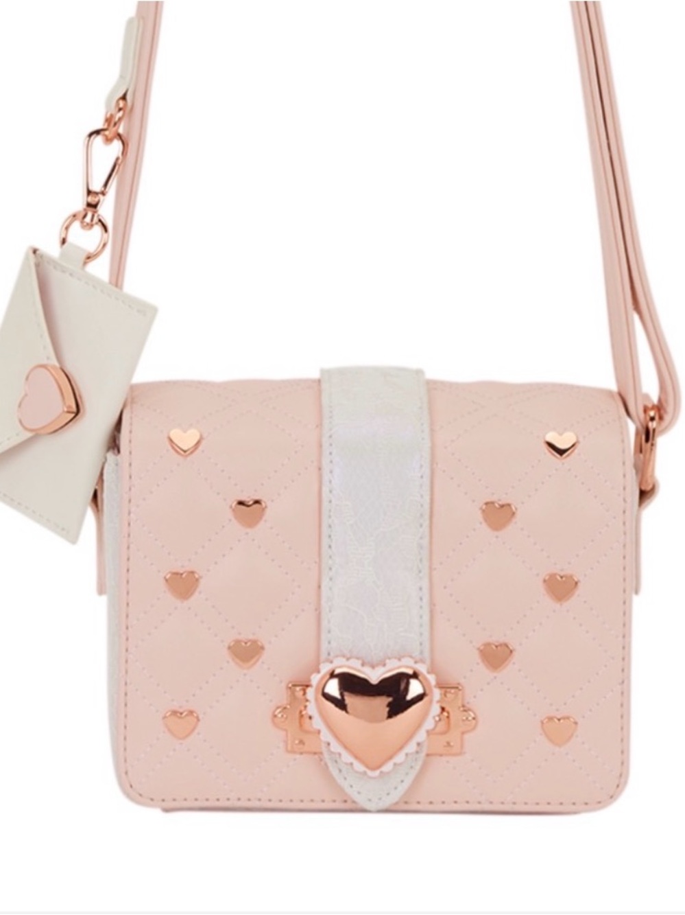 Loungefly Valentine's Day Heart Envelope Crossbody Bag with Coin Bag NEW